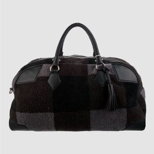 Adam Lippes for Target Weekend Bag 22x13x8 Checkered Black and Gray